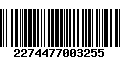 Código de Barras 2274477003255