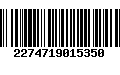 Código de Barras 2274719015350