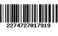 Código de Barras 2274727017919