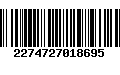 Código de Barras 2274727018695