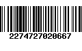 Código de Barras 2274727020667