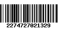 Código de Barras 2274727021329