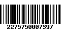 Código de Barras 2275750007397