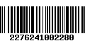 Código de Barras 2276241002280