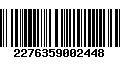 Código de Barras 2276359002448