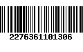 Código de Barras 2276361101306