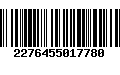 Código de Barras 2276455017780