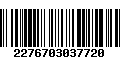 Código de Barras 2276703037720