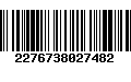 Código de Barras 2276738027482