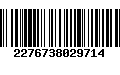 Código de Barras 2276738029714