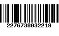 Código de Barras 2276738032219