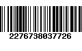 Código de Barras 2276738037726