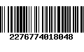 Código de Barras 2276774018048