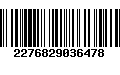 Código de Barras 2276829036478