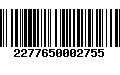 Código de Barras 2277650002755