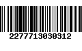 Código de Barras 2277713030312