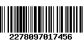 Código de Barras 2278097017456