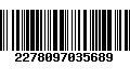 Código de Barras 2278097035689