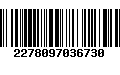 Código de Barras 2278097036730