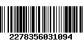 Código de Barras 2278356031094