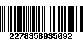 Código de Barras 2278356035092