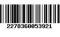 Código de Barras 2278360053921