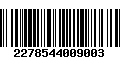 Código de Barras 2278544009003