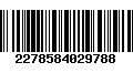 Código de Barras 2278584029788