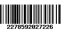 Código de Barras 2278592027226