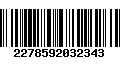 Código de Barras 2278592032343