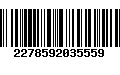 Código de Barras 2278592035559