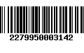 Código de Barras 2279950003142