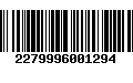 Código de Barras 2279996001294