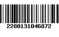 Código de Barras 2280131046872