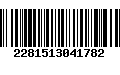 Código de Barras 2281513041782