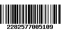 Código de Barras 2282577005109