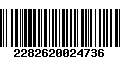 Código de Barras 2282620024736