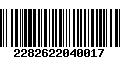 Código de Barras 2282622040017