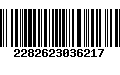 Código de Barras 2282623036217