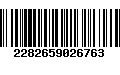 Código de Barras 2282659026763