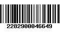 Código de Barras 2282900046649