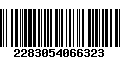 Código de Barras 2283054066323