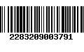 Código de Barras 2283209003791