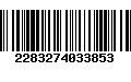 Código de Barras 2283274033853