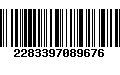 Código de Barras 2283397089676