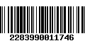 Código de Barras 2283990011746