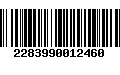 Código de Barras 2283990012460