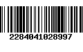 Código de Barras 2284041028997