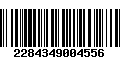 Código de Barras 2284349004556