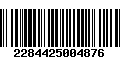 Código de Barras 2284425004876